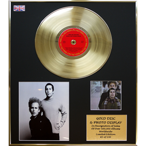 Simon & Garfunkel - 'Bridge Over Troubled Water' 24 X 20" Framed Gold Disc & Photo Display Ltd Edition of 100 - 419608