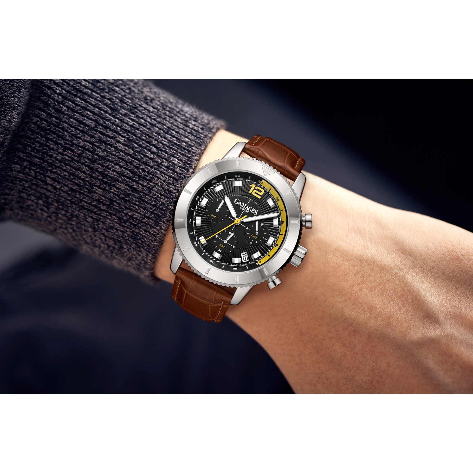Gamages of London Ltd Ed Endeavour Mecha Quartz Watch with Leather