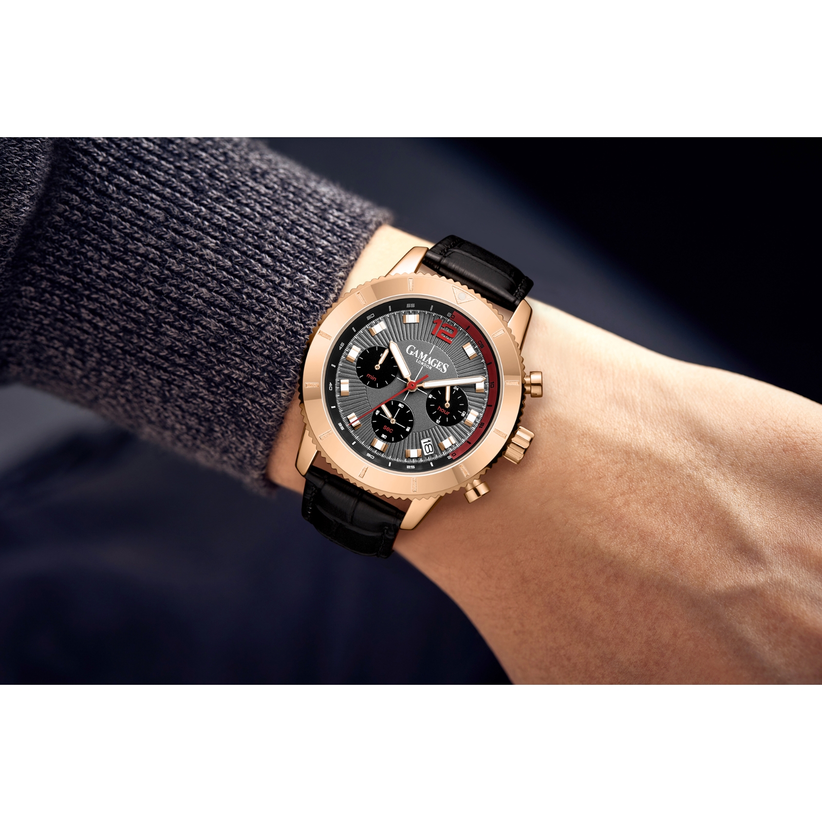 Gamages of London Ltd Ed Endeavour Mecha Quartz Watch with Leather