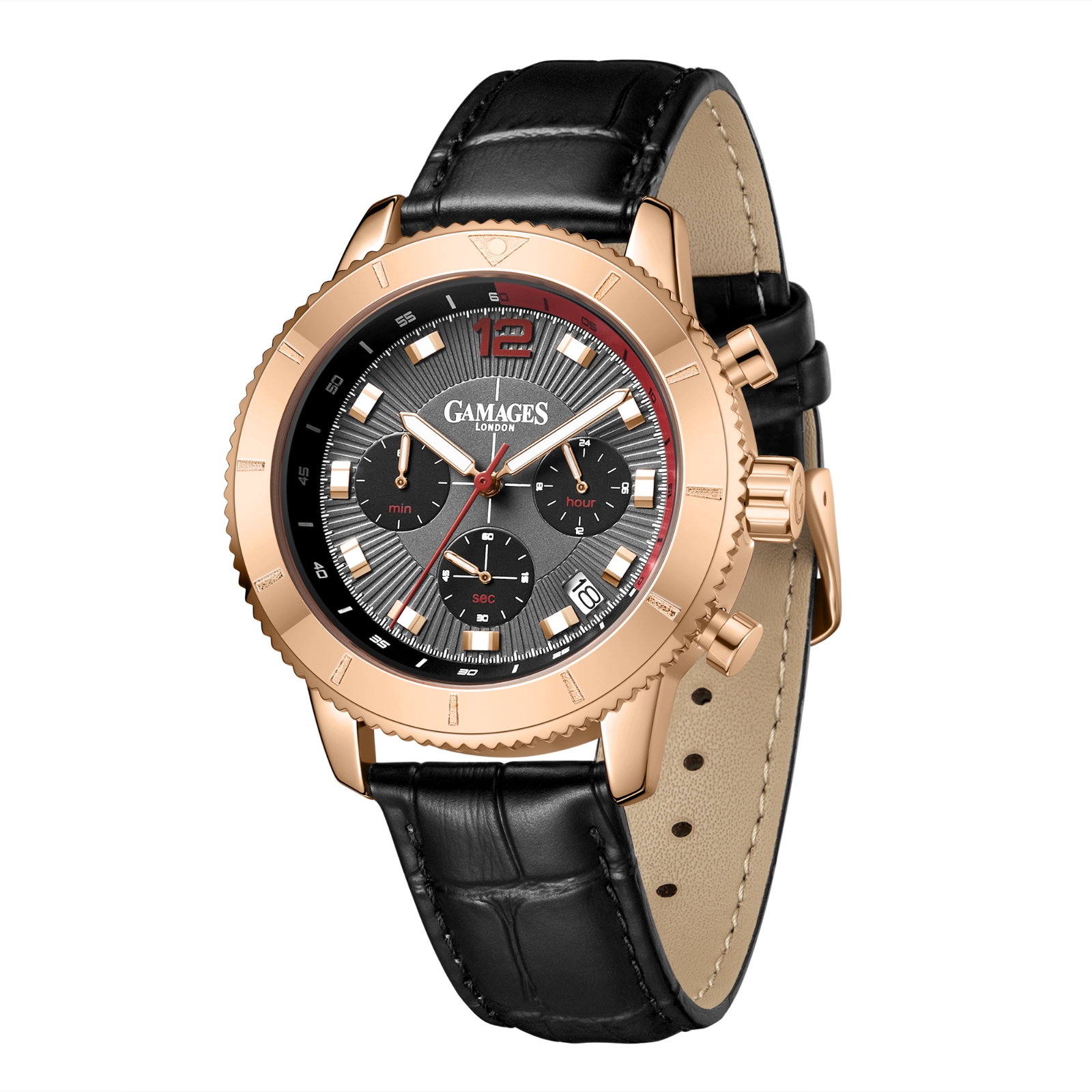 Gamages of London Ltd Ed Endeavour Mecha Quartz Watch with Leather