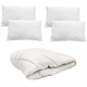 The Slumber Sleep Hotel Collection Bundle -13.5 Tog Duvet and 2 x Pillows - King Size + 4 Pillows