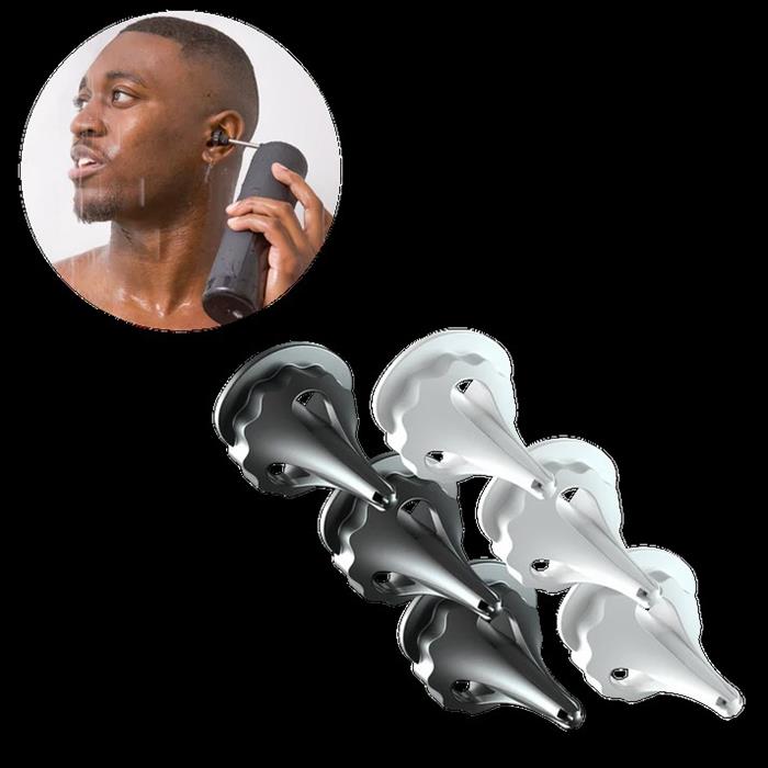 Tips for the WUSH Re-Chargable Earwax Remover - 3 Black Tips & 3 White Tips - 445746