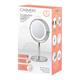 Carmen Illuminated Cosmetic Vanity Mirror with Touch Sensor, 360° Adjustability and Dimmer Function - Chrome - Mirror