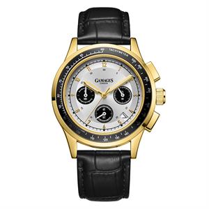 Gamages Of London Limited Edition Marlowe Mechanical Quartz Watch With Leather Strap  - 450475