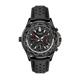 Sekonda Gents Sports Dual And World Time Watch with Leather Strap - Black