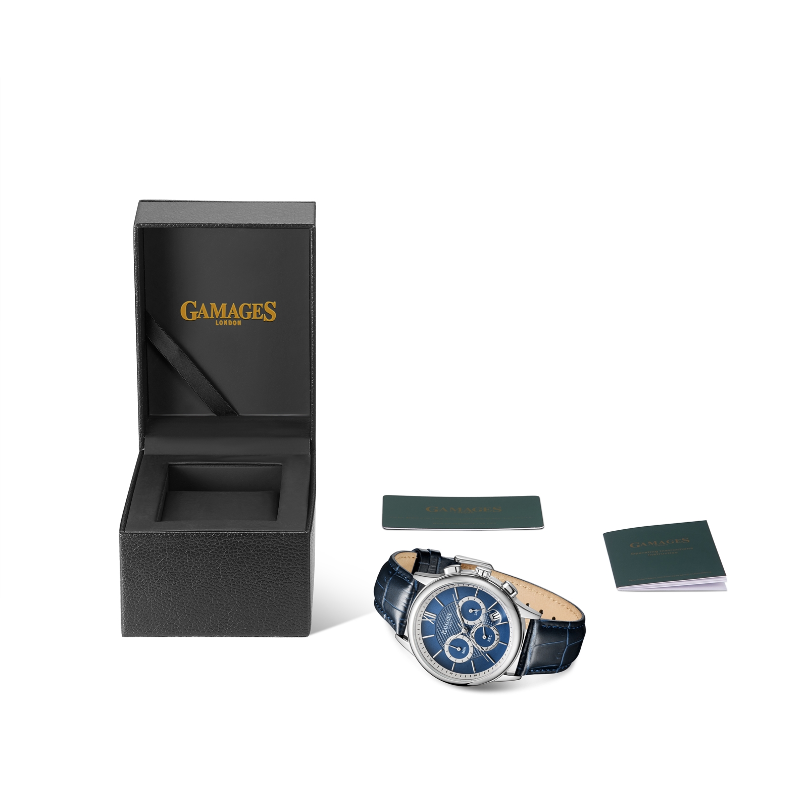 Gamages Of London Ltd Ed Albion Mecha Quartz Watch with Leather Strap