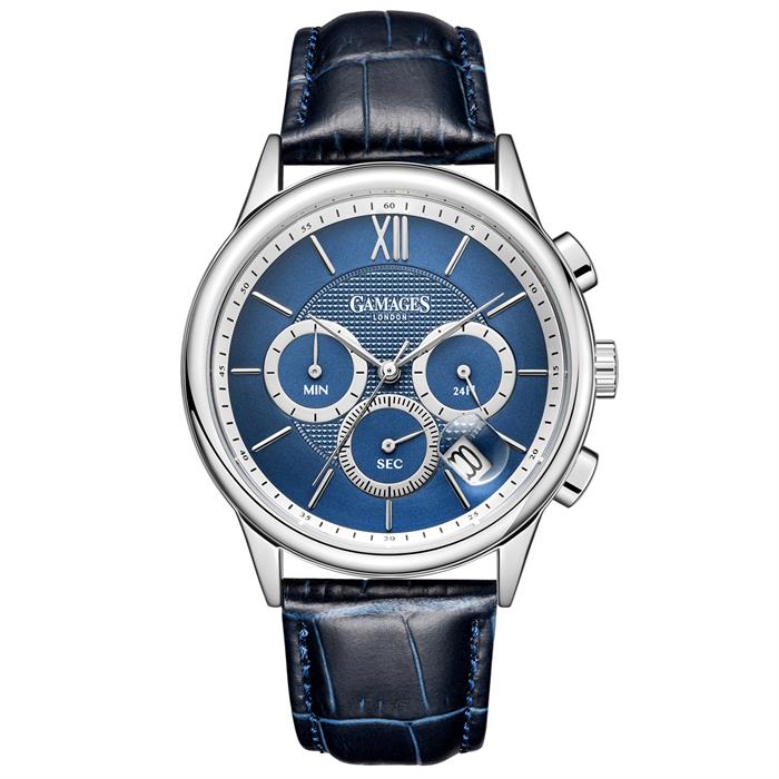 Gamages Of London Ltd Ed Albion Mecha Quartz Watch with Leather Strap - 464135