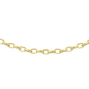 9K Yellow Gold Rolo Necklace 18" - 467245