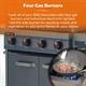 Tower Stealth Plus Four Burner Gas BBQ with Side Burner - 470950