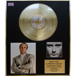 Phil Collins - 'Face Value' 24 x 20" Framed Gold Disc & Photo Display Ltd Edition of 100 - 474279