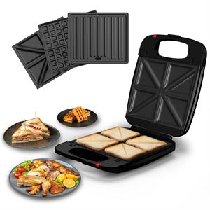 DMD 3 in 1 Family Toastie Maker With Detachable Plates - 492509