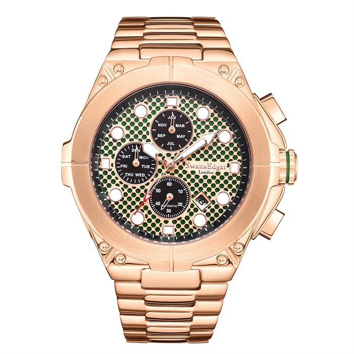 Swan & Edgar Ltd Ed Oasis Automatic Watch with Stainless Steel Bracelet  - 492711