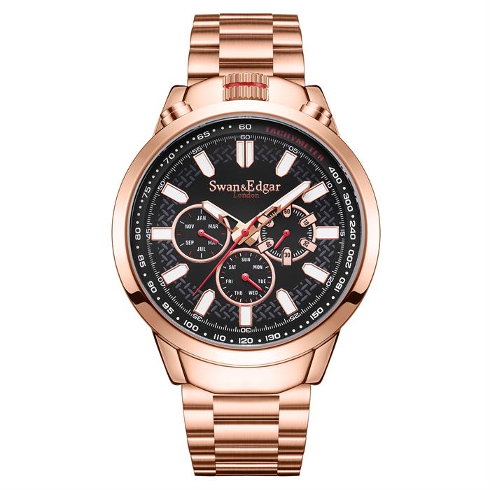 Swan & Edgar Limited Edition Cockpit Automatic Watch with Stainless Steel Bracelet - 494000