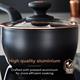 Tower Calvetto 5 Piece Cookware Set - 16cm, 18cm & 20cm Saucepans with Lids and 2 x Non-Stick Frying Pans 24cm & 28cm - 512763