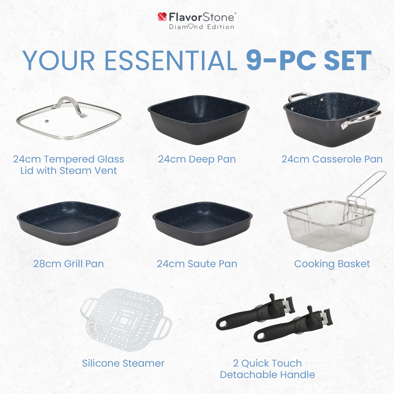Flavorstone Diamond Kit |Chef's Collection - ShopOnTV