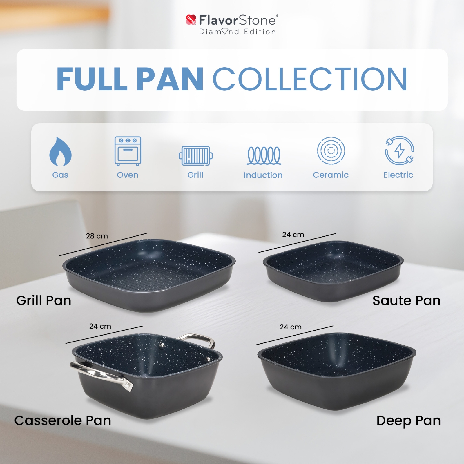 Flavorstone Diamond Kit |Chef's Collection - ShopOnTV