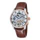 Thomas Earnshaw Gents Longitude Automatic Skeleton Watch with Leather Strap - Fine Brown