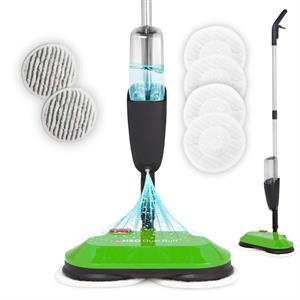 H2O Dual Buff Hard Floor Cleaner with a Set of 4 Dual Buff Pads and a Set of 2 Scrubbing Cloths - 534570