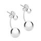 Faith & Brown Sterling Silver 4mm Stud and 8mm Ball Jacket Earrings - 535670