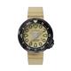 Nubeo Gents Ventana Automatic Watch with Silicone Strap - Gold Face 