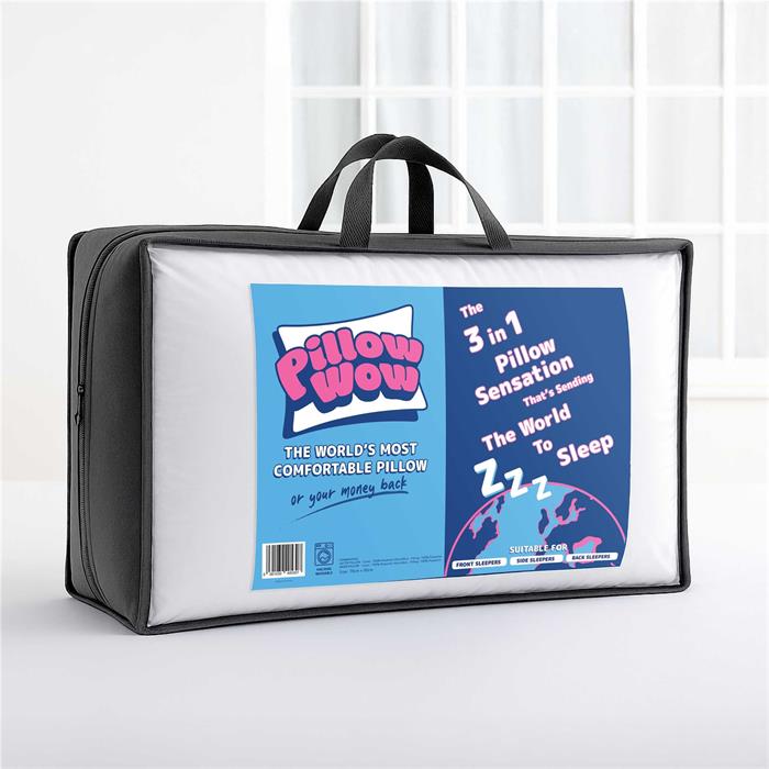 Pillow WOW - The 3 in 1 Pillow Suitable for Front, Back and Side Sleepers - BOGOF - 542321