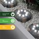 Gardenwize Deck Lights Stone Effect - Pack of 8  - 544780