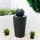 Gardenwize Plinth & Ball Solar Water Feature - Plinth & Ball