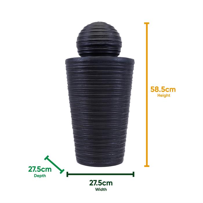 Gardenwize Plinth & Ball Solar Water Feature - 546029