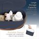 548283 - Carmen 2 in 1 Vanity Case with LED Mirror & Leatherette Strap, Illuminating LED Light and Touch Sensor Control - 4