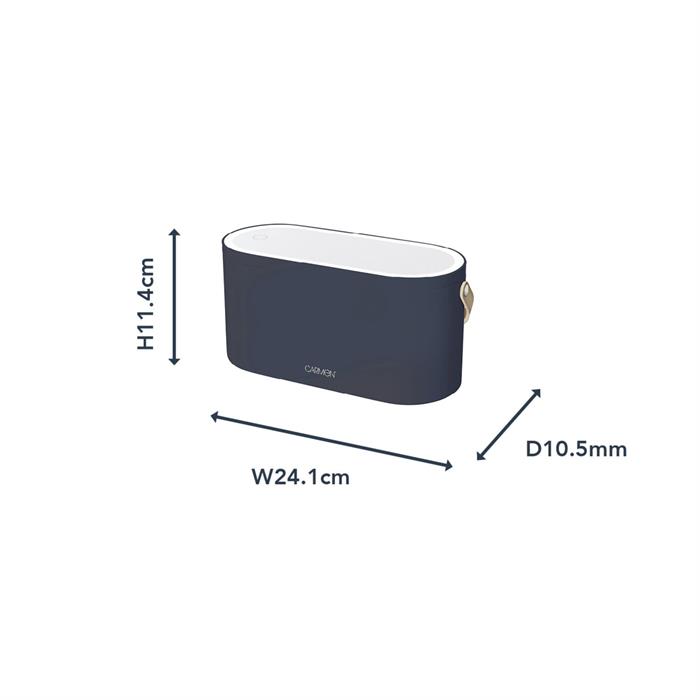 Carmen 2 in 1 Vanity Case with LED Mirror & Leatherette Strap, Illuminating LED Light and Touch Sensor Control - 548283