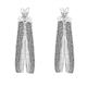 Faith & Brown Sterling Silver Stardust Double Hoop Creole Earrings 18mm - Sterling Silver