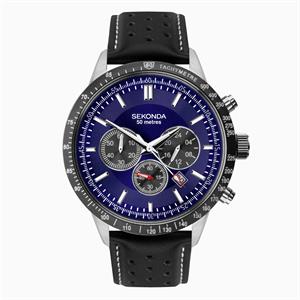 Sekonda Gents Chronograph Watch with Leather Strap - 551155