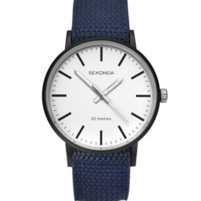 Sekonda Gents Classic Watch with Nylon Reversible Strap - 567660