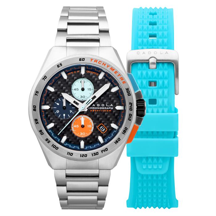 Cadola Gents Peterson J Chronograph Watch with Additional Straps - 572541