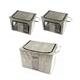 Handy Helpers 3 Piece Mega Mix Storage Bundle - 2 x 66L and 1 x 100L Storage Boxes - 3 x Boxes