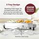 585308 - Tower T16150 3 Tray Buffet Server with Detachable Pots and Hot Plate Function - 2