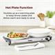 Tower T16150 3 Tray Buffet Server with Detachable Pots and Hot Plate Function - 585308