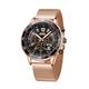 Vickers Armstrong Ltd Ed Chopper Chrono Watch with Milanesse Bracelet - Rose Gold