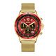Vickers Armstrong Ltd Ed Chopper Chrono Watch with Milanesse Bracelet - Gold