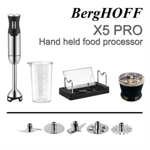 BergHOFF X5 PRO Handheld Food Processor with Complimentary Grinder Accessory - 593608