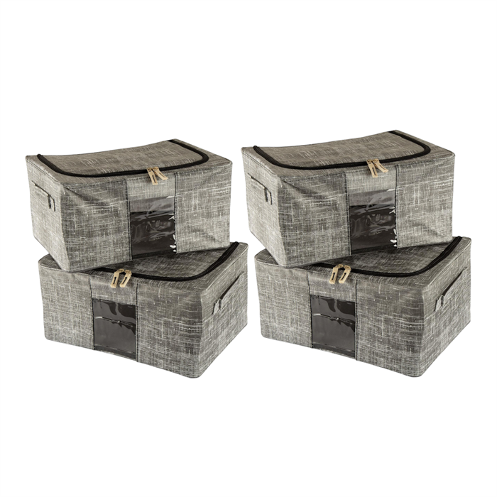 Handy Helpers Collapsible Storage Boxes 4 x 22L - Storage Box