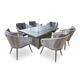 ASPEN Fire Pit Dining Set - 150x90cm Table - 603222