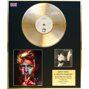 David Bowie - 'Heroes' 24 X 20" Framed Gold Disc & Photo Display Ltd Edition of 100 - 606242