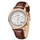 Gamages Of London Ltd Ed Imperium Mecha Quartz Watch with Leather Strap - Rose White