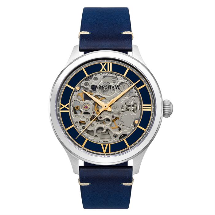Thomas Earnshaw Gents Baron Skeleton Automatic Watch with Leather Strap - 619904
