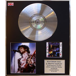 Prince - 'Purple Rain' 24x20" Framed Platinum Disc & Photo Display Ltd Edition of 100 - 626247