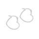 Faith & Brown Sterling Silver Stardust Heart Hoop Earrings - Earrings