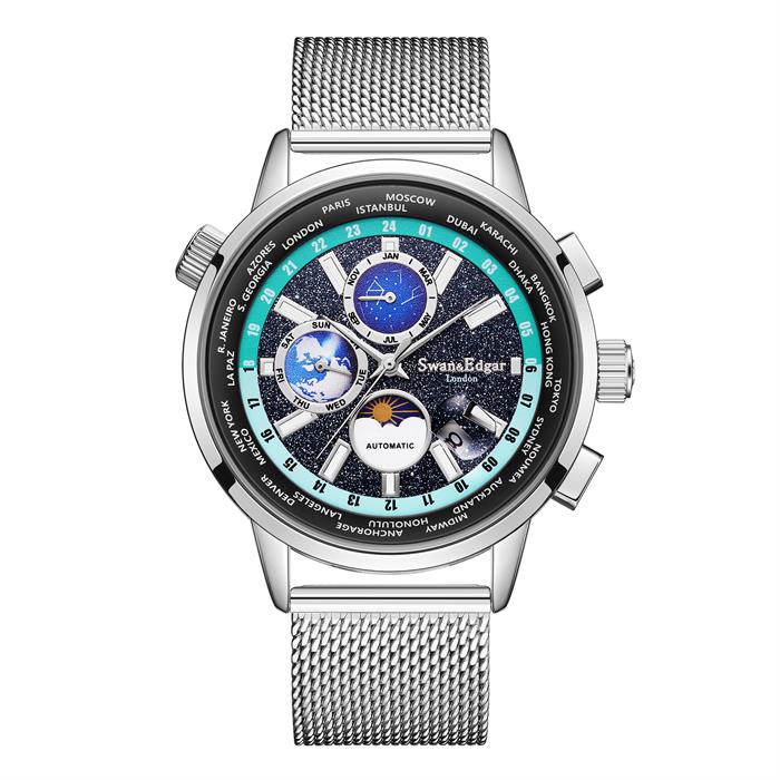Swan & Edgar Limited Edition Welkin Automatic Watch with Milanese Strap - 627049