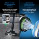Tower VL100 Optimum Digital Anti-Tangle Cordless 3-in-1 Pole Vacuum Cleaner with HEPA 12 Filter, 1L Dust tank - 29.6V - 631659