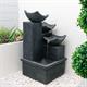 Gardenwize Slate Cascading Solar Water Feature - Water Feature